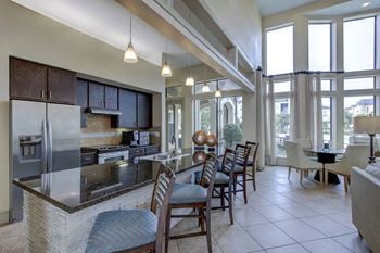Community clubhouse with coffee bar